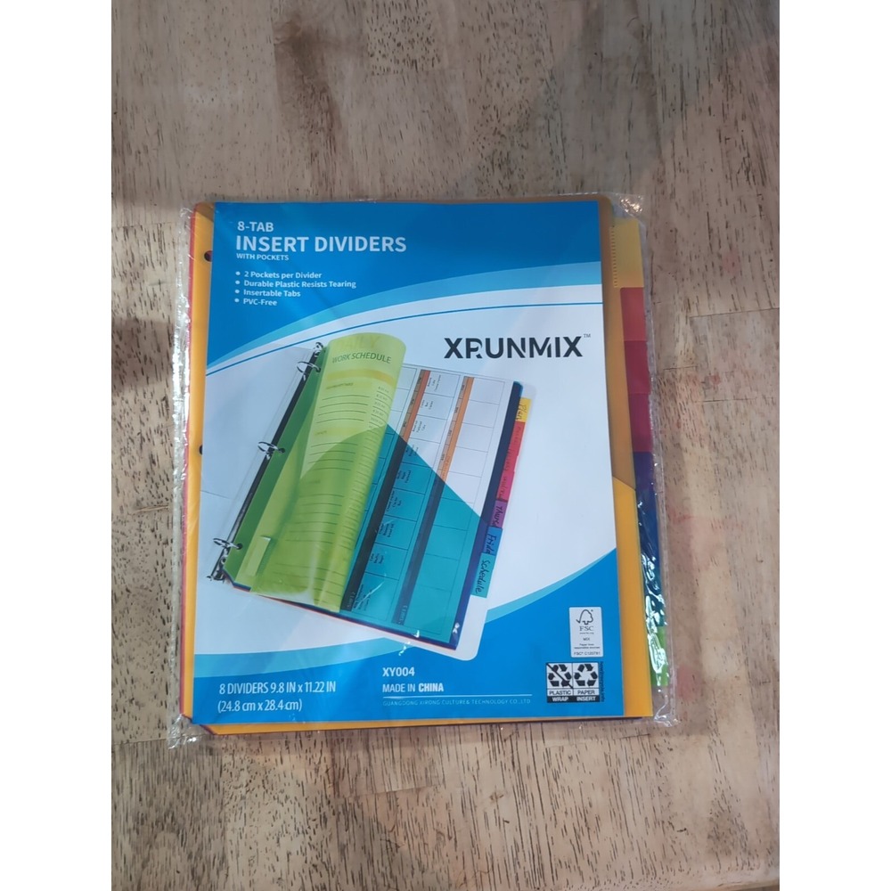Business Source 32372 Pocket Divider‎ 8 X Tab Print-on - 8.50" 11" /
